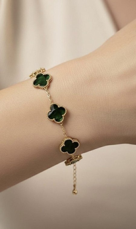 ذهبي / أخضر رخام