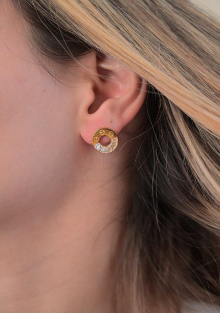 حلق - Cartier مع زركون