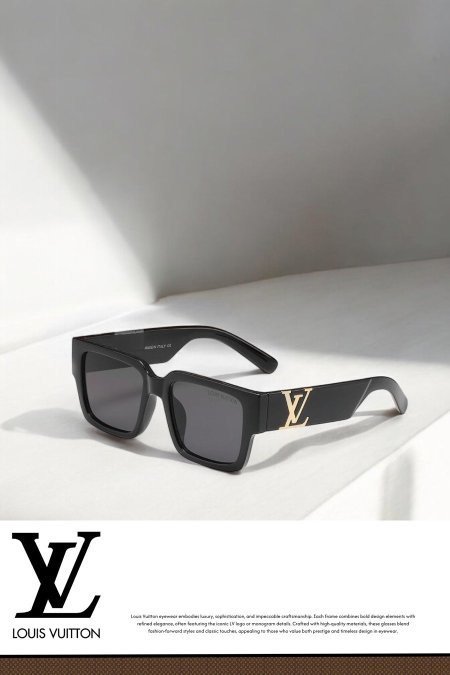 نظارة - LOUIS VUITTON / أسود ( شامل علبة فخمة وكيس )