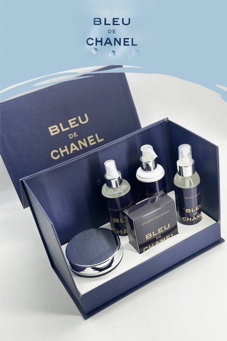 طقم عطر ماركة BLUE DE CHANEL " رجالي "