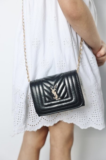 شنتة أطفال بناتية - YSL ( أسود )