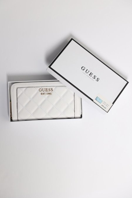 جزدان - GUESS ( أبيض ) شامل علبة