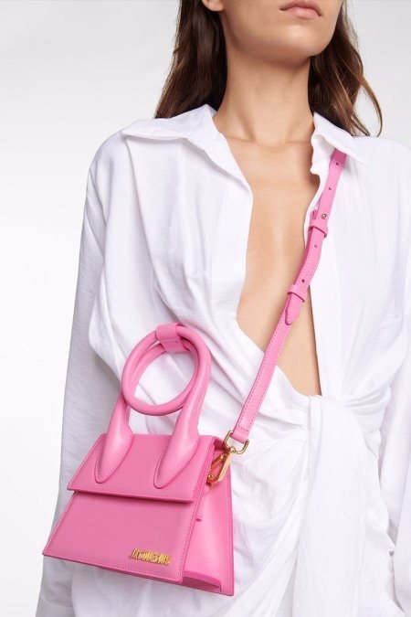 شنتة - JACQUEMUS le chiquito noeud / شامل علبة الشركة ( JM01 - pink )