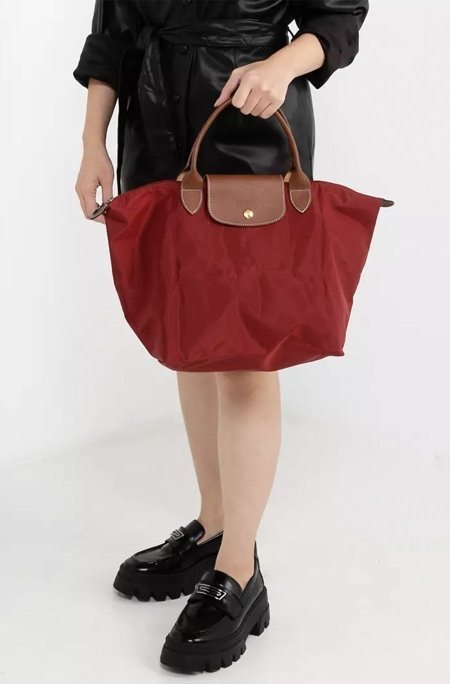 شنتة - LONGCHAMP ( أحمر ) مقاس M
