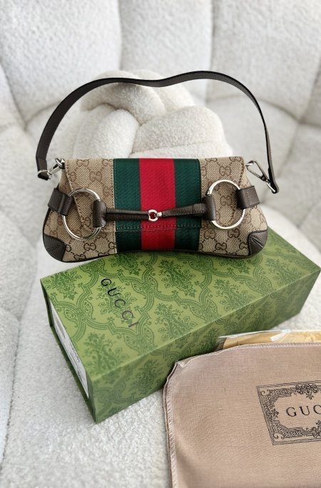شنتة - GUCCI Horsebit / شامل علبة ( لوغو چوتشي / قماش )