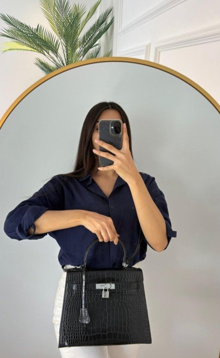 شنتة - Hermes جلد تمساح / Kelly 28cm